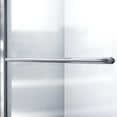 thumbnail image 6 of DreamLine Infinity-Z 32 in. D x 60 in. W x 74 3/4 in. H Clear Sliding Shower Door in Brushed Nickel and Right Drain Biscuit Base, 6 of 16