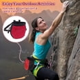 thumbnail image 4 of Greeniant Saco de polvo de magnesia con cordón para escalada, resistente al desgaste y repelente al agua para actividades al aire libre Ropa Deportiva, Zapatos negro rojo, 4 of 6