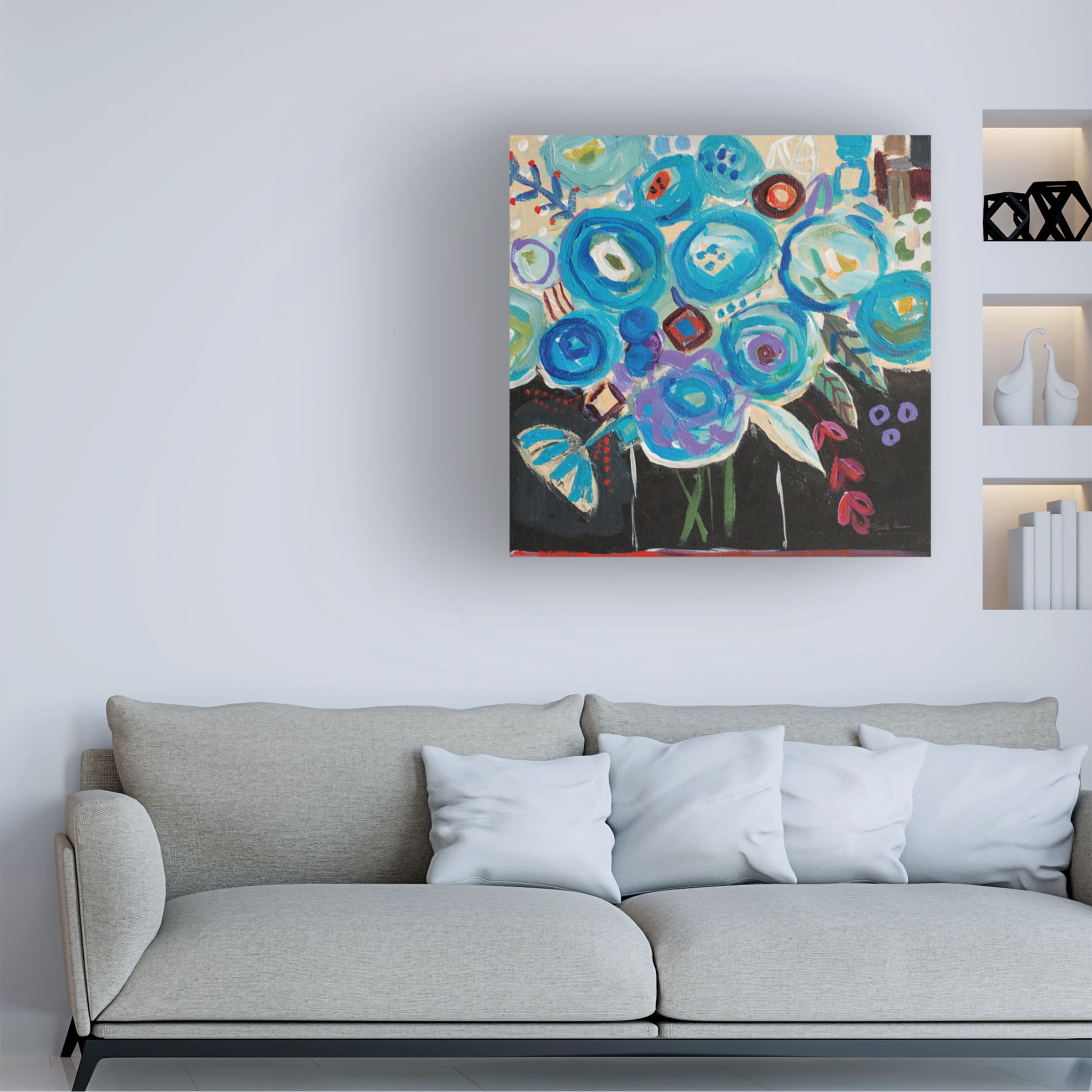 Trademark Fine Art 'Picasso Vibe' Canvas Art by Farida Zaman