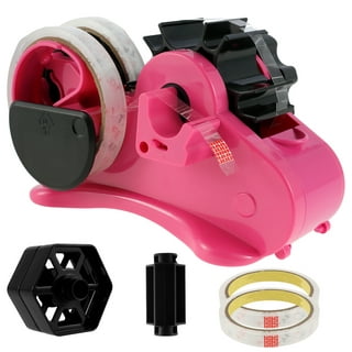  Multiple Roll Cut Heat Tape Cut Dispenser Heat Resistant  Sublimation Desk Tape Dispenser with 5 Pieces High Temp Tape Multi-Size  Heat Press Tape for Industrial Use, Solder (Pink) : Office