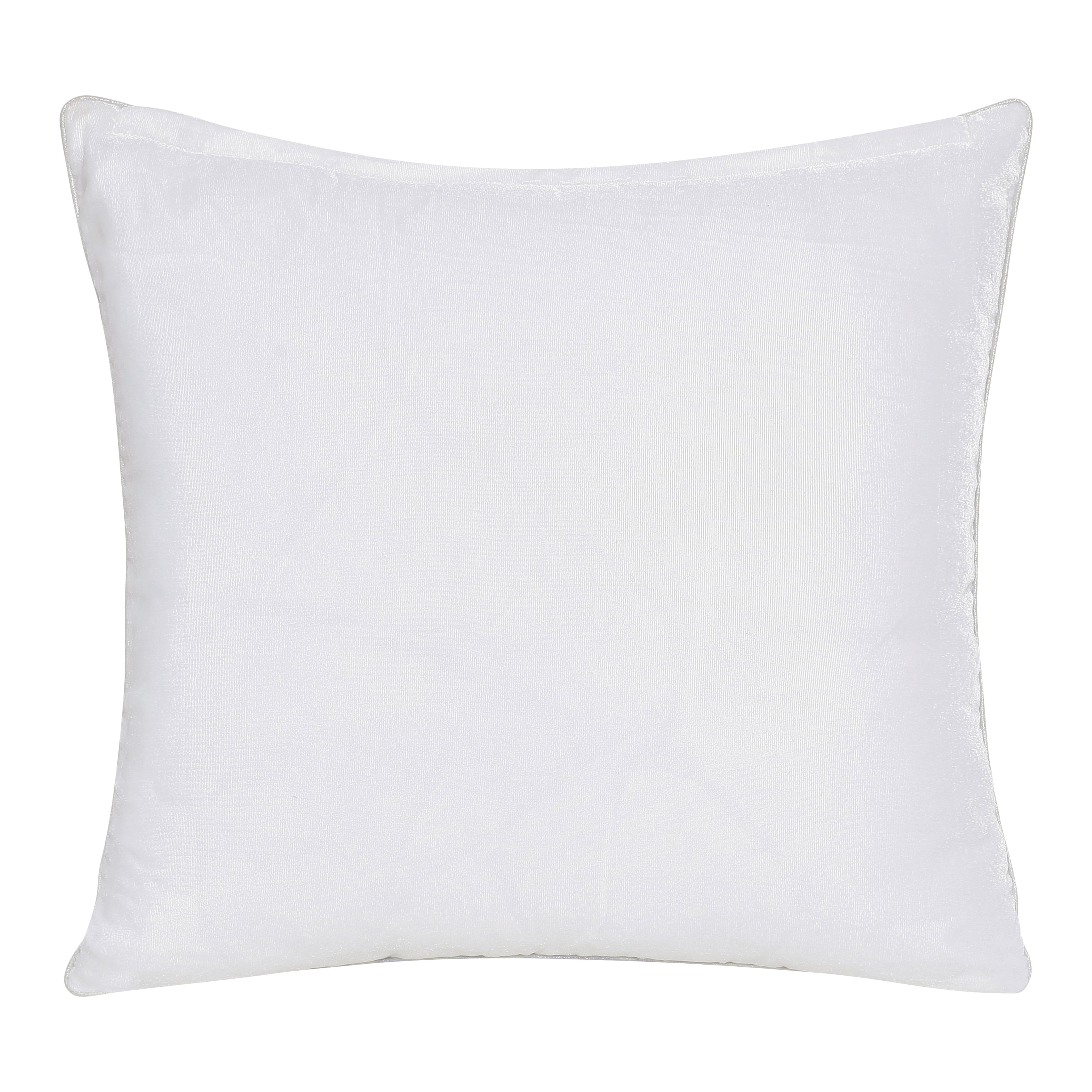 Harlow Hill Demi 20" x 20" Ivory/Silver Zebra Print Polyester Adult Decorative Throw Pillow Cover