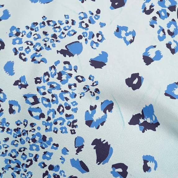 oneOone Cotton Poplin Baby Blue Fabric Animal Skin With Texture Diy Clothing Quilting Fabric Print Fabric By Yard 42 Inch Wide
