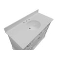 thumbnail image 4 of Aria 48" Bathroom Vanity with White Cabinet and Quartz Top, 4 of 7