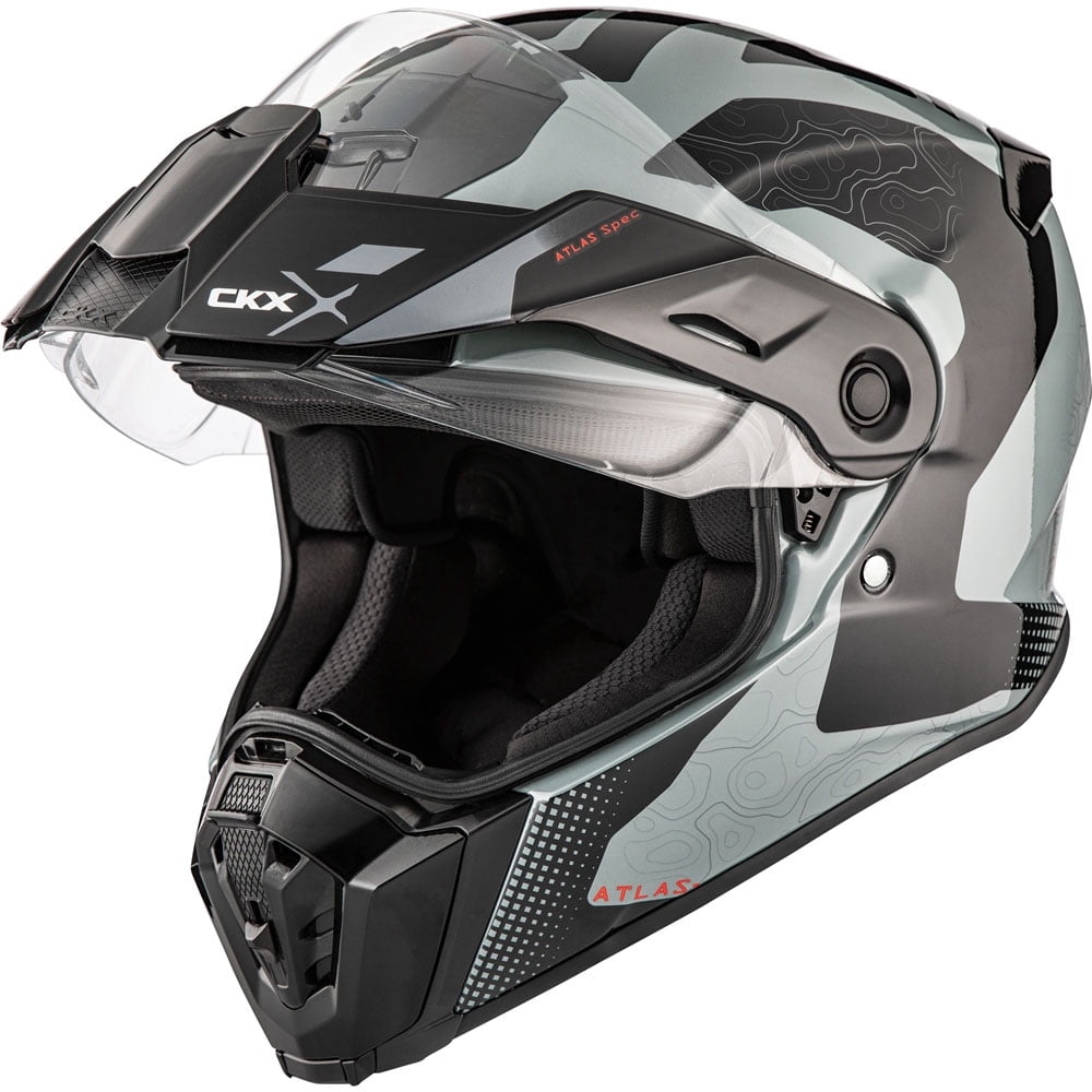 CKX Atlas Motorcycle Full Face Helmet Bedrock Gray Grey 514752