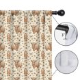 thumbnail image 4 of Blackout Kids Curtains,Beige Highland Cow Doll Pattern Childrens Insulated Curtains Set Of 2,Bedroom Essentials,Toddler Room Decor 42"x54", 4 of 5