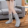 thumbnail image 5 of Furry Leg Warmers over Knee High Fuzzy Socks Plush Slipper Stockings High Long Furry Leg Winter Home Sleeping Socks for Women Men,Style 2, 5 of 5