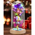 thumbnail image 1 of Rosa de cristal Otlonpe Timeless Elegance LED Wood Púrpura, 1 of 9