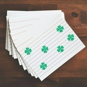 St. Patricks Day Four Leaf Clover 2000 Plus Self Inking Teacher Rubber Stamp - Green Ink