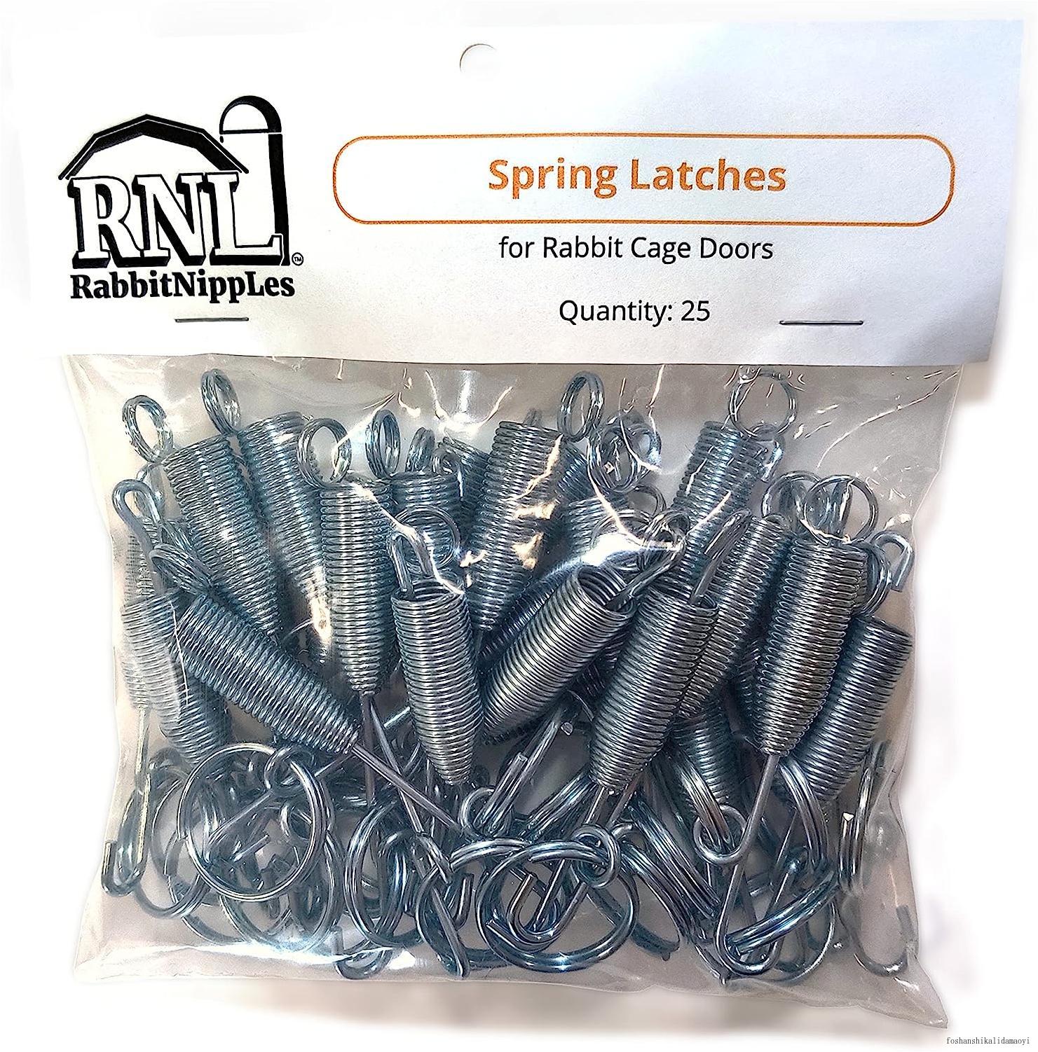 spring latches for rabbit cage doors 4 inch (25 pack) 25sl4