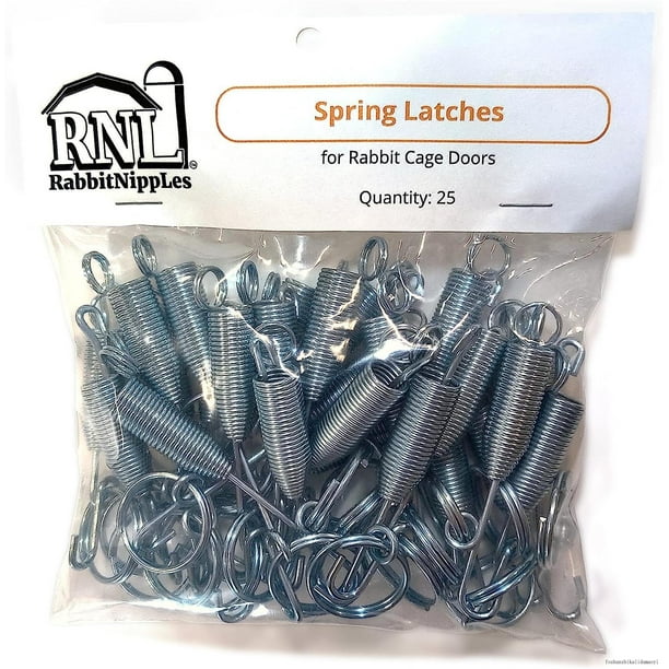 spring latches for rabbit cage doors 4 inch (25 pack) 25sl4