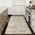 thumbnail image 3 of ReaLife Machine Washable Rug - Stain Resistant, Non-Shed - Eco-Friendly, Padded, Family & Pet Friendly - Made from Premium Recycled Fibers - Zara Vintage Distressed - Beige Ivory Gray, 2'6" x 6', 3 of 5