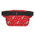 thumbnail image 3 of Fotbe Christmas Deer 1 Cangurera Cuadrada con Estampado de Doble Capa, Bolsa de Cintura Ajustable Mini para Hombres y Mujeres, 3 of 9