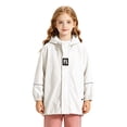 thumbnail image 4 of Girls Windbreaker Jacket Lightweight Wind and Water Resistant Insulated Outerwear Girls Thin Fleece Jacket with Elastic Cuff, 4 of 9