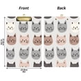 thumbnail image 5 of FORMRS Acrylic Clipboard with Low Profile Clip Standard A4 Letter Size, 12.5" x 9", Gray Cat Pattern, 5 of 8