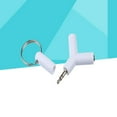 thumbnail image 4 of 3.5mm Stereo Audio Splitter Adapter for Headphones Earphones White Plastics and Metal 2-Way, 4 of 10