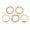 Q, variant on Meitianfacai Five-Piece Heart Crystal Bead Bracelet Set, Romantic Valentines Jewelry Gift with Stackable Design, Red Plastic Beaded Bracelets for Layered Wristwear
