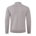 thumbnail image 4 of Miluxas Men's Cardigan Sweaters Fall Snap Button Down Mock Neck Sweater Khaki XL(XL), 4 of 4