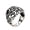Silver, variant on Vintage Stainless Steel Ring for Men Filigree Carved Hollow Out Band with Cross Pattern Gothic Punk Accessory Black Size 8