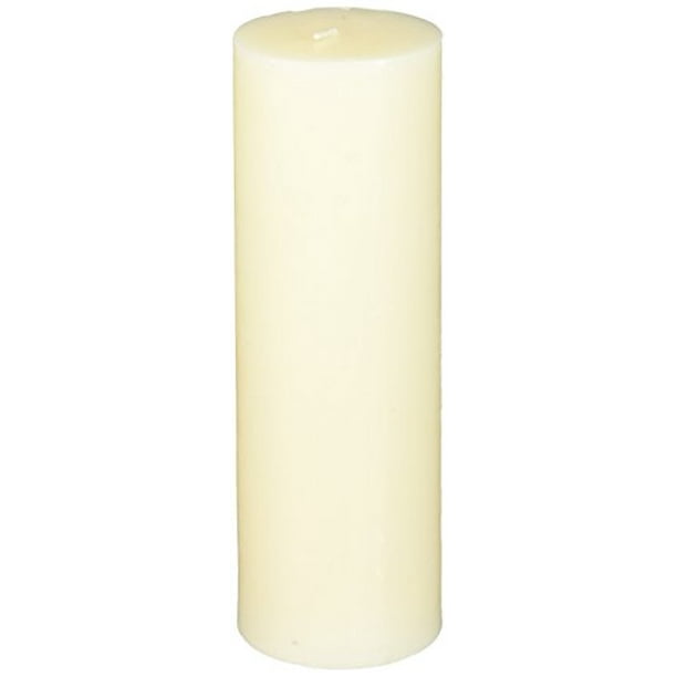 Zest Candle Pillar Candle, 3 by 9Inch, Pale Ivory