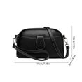 thumbnail image 2 of SHEIGUANNI Genuine Leather Crossbody Bags for Women Trendy, Leather Cell Phone Bag for Women, Fashion Small Shoulder Purse-Black, 2 of 6