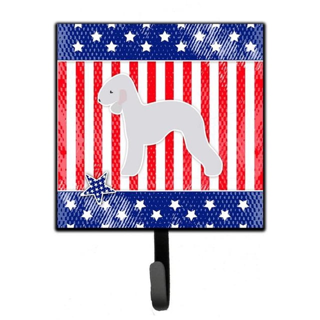 USA Patriotic Bedlington Terrier Leash or Key Holder
