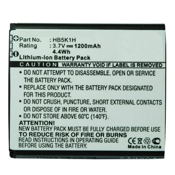 Batteries N Accessories BNA-WB-L3113 Cell Phone Battery - Li-Ion, 3.7V, 1200 mAh, Ultra High Capacity Battery - Replacement for ATT HB5K1H Battery