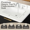 thumbnail image 4 of Lavanti Wooderna 72 Inch Bathroom Vanity with Sink – Stylish Firewood Black, 4 of 7