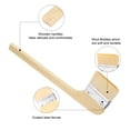 thumbnail image 4 of Uxcell Paint Brush 3Pcs 1 Inch Soft Wool Variety Angled Bend Brushes Radiator Paint Brush White, 4 of 6