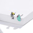thumbnail image 2 of 925 Sterling Silver Stud Earrings for Girls Ear Studs Hypoallergenic Earring for Women Fashionable jewelry, 2 of 4