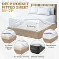 thumbnail image 3 of Superior Egyptian Cotton 1000 TC Extra Deep Pocket White Sheets, California King, 3 of 8