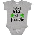 thumbnail image 3 of Inktastic Part Irish All Trouble St. Patrick's Day with Green Clovers Boys or Girls Baby Bodysuit, 3 of 5