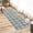 Gray/Green, variant on HOMERRY Runner Rug 2' x 6' Washable Plaid Geometric Hallway Runner Carpet, Brown/Beige