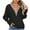 Black, variant on lmcalzta Sweaters for Women Hollow Cable Knit V Neck Pullover Tops Long Sleeve Casual Trendy Blouses