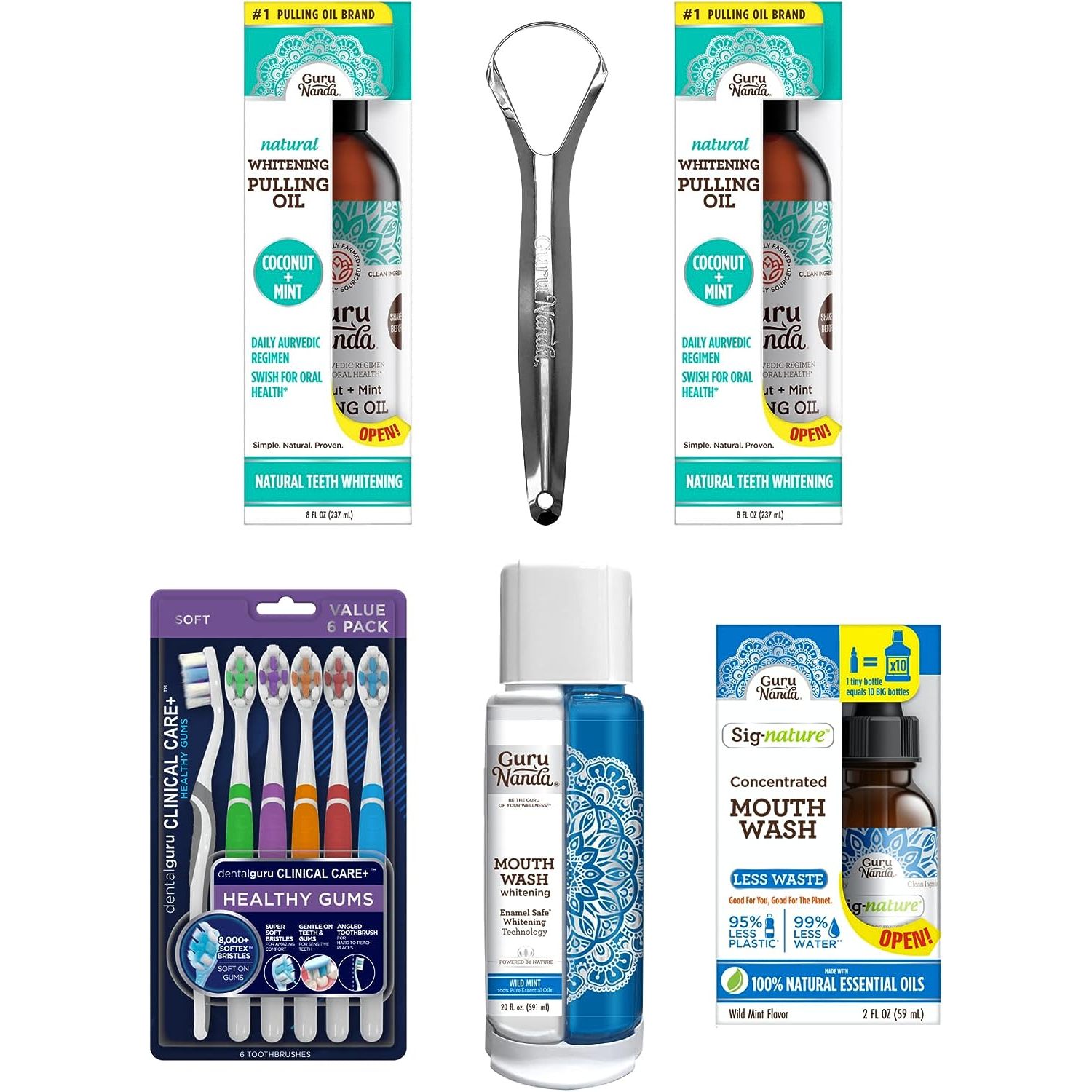 HTYSUPPLY PoshMamma Basic Oral Care Kit with Pulling Oil