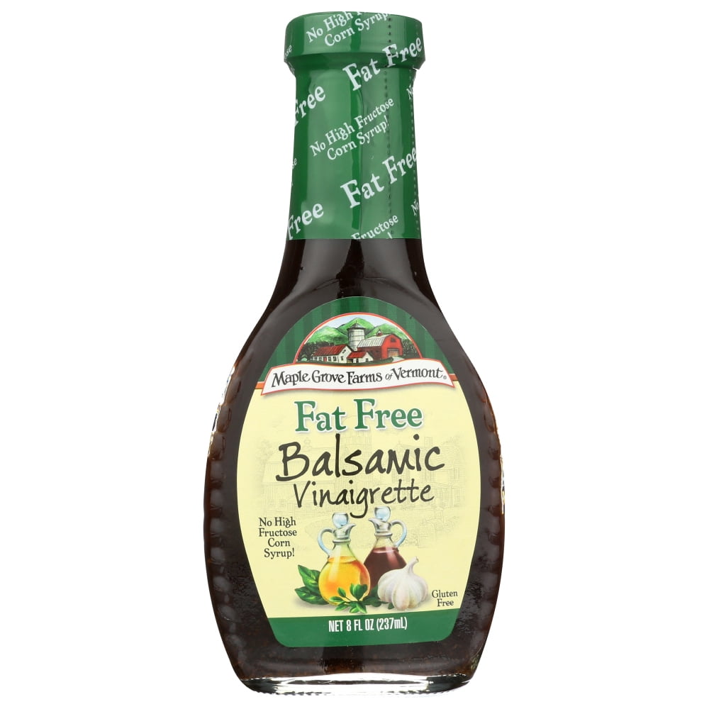Maple Grove Farms Salad Dressing, Fat Free Balsamic Vinaigrette, 8 Oz