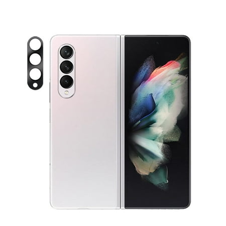 SaharaCase - ZeroDamage Camera Lens Protector for Samsung Galaxy Z Fold3 5G (2-Pack) - Clear/Black