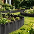 thumbnail image 1 of 5 Pack Plastic Garden Picket Fence, Modular Lawn Flowerbed Border Edging, Wind Rain Resistant Space Divider for Yard Plant Landscape Outdoor Decorative Boundary Setting, 1 of 6