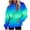 Blue, variant on Scyoekwg Fall Sweatshirts for Women Long Sleeve Hoodies Loose Casual Hooded Drawstring Pocket Gradient Color Graphic Sweatshirt Hoodies Pullover Tops Trendy Pullover(Blue,XL)