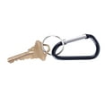thumbnail image 3 of Jacent Aluminum Spring Loaded Carabiner with Key Ring  Assorted Sizes and Colors (Pack of 8), 3 of 4