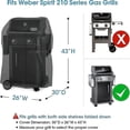 thumbnail image 4 of 52 Inch Grill Cover For Weber Spirit 200 And 300 Series, Bbq Grill Cover For Outdoor Grill, Heavy Duty Waterproof Bbq Cover, Fade Resistant Barbecue C, 4 of 5