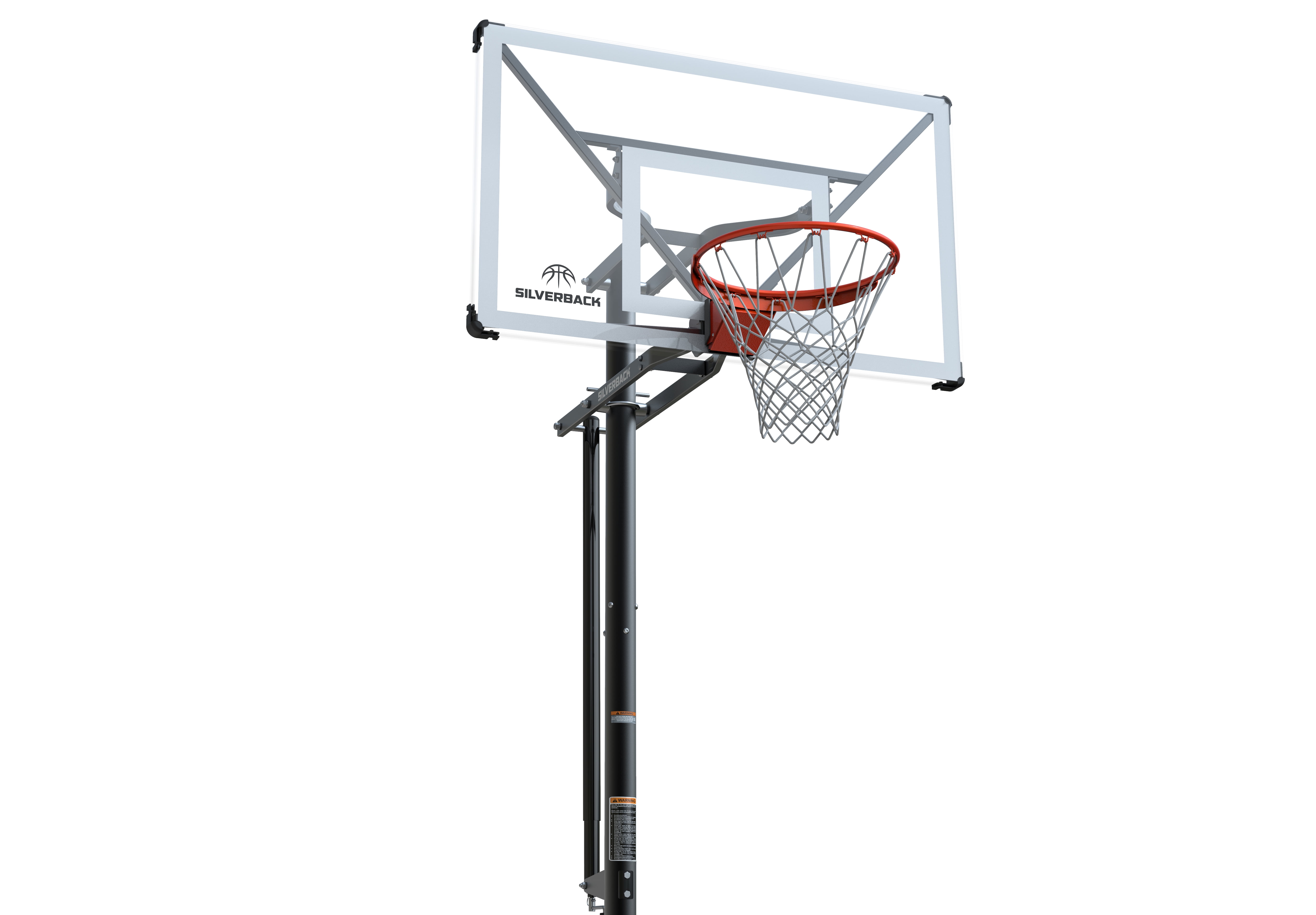 Silverback SBX 54" In-Ground Basketball Hoop with Adjustable-Height Backboard