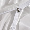 thumbnail image 4 of Yuarrent Funda de edredón Dido, funda de edredón de seda Artificial, funda de almohada para dormir con cremallera, juego de cama Juegos de cama Blanco 229x229cm Yuarrent HA003632-20, 4 of 6