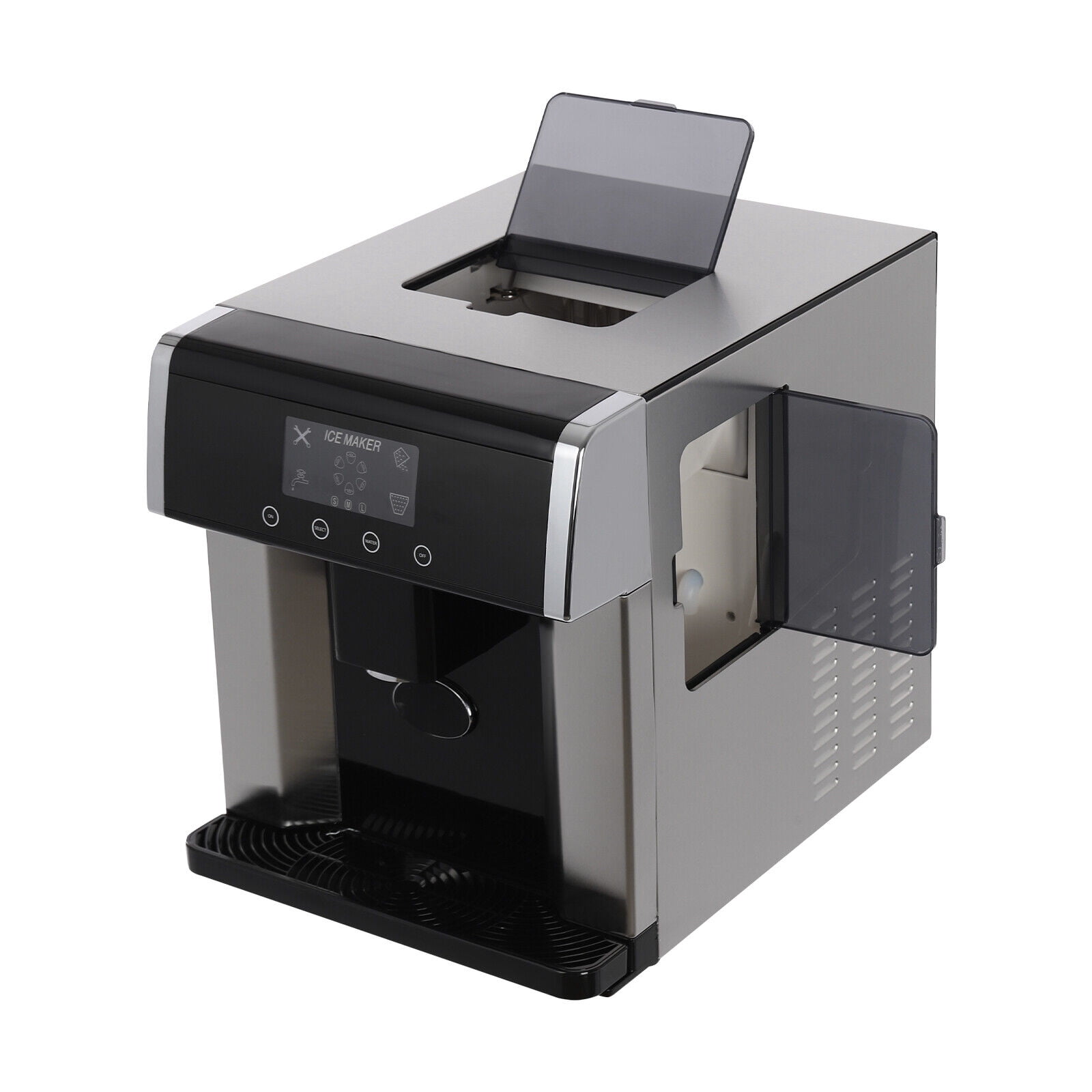 2in1 Self Dispensing Countertop Nugget Ice Maker Cold Water Making Machine