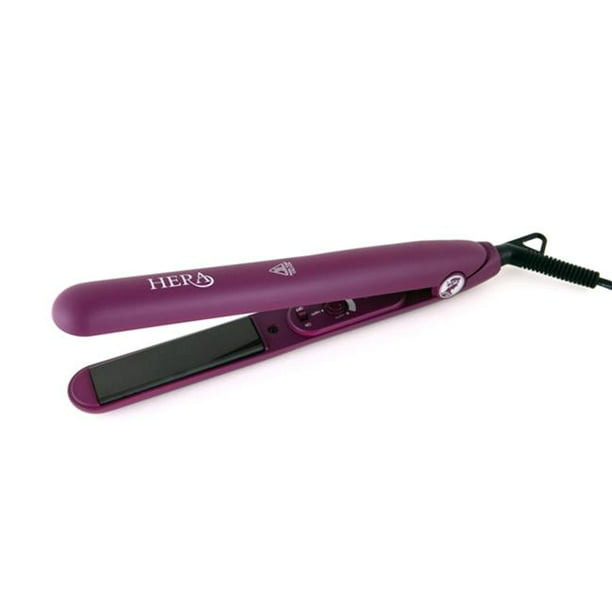 hera products - hera professional purple ceramic ionic flat iron hair  straightener rubberized coated - Walmart.com - Walmart.com