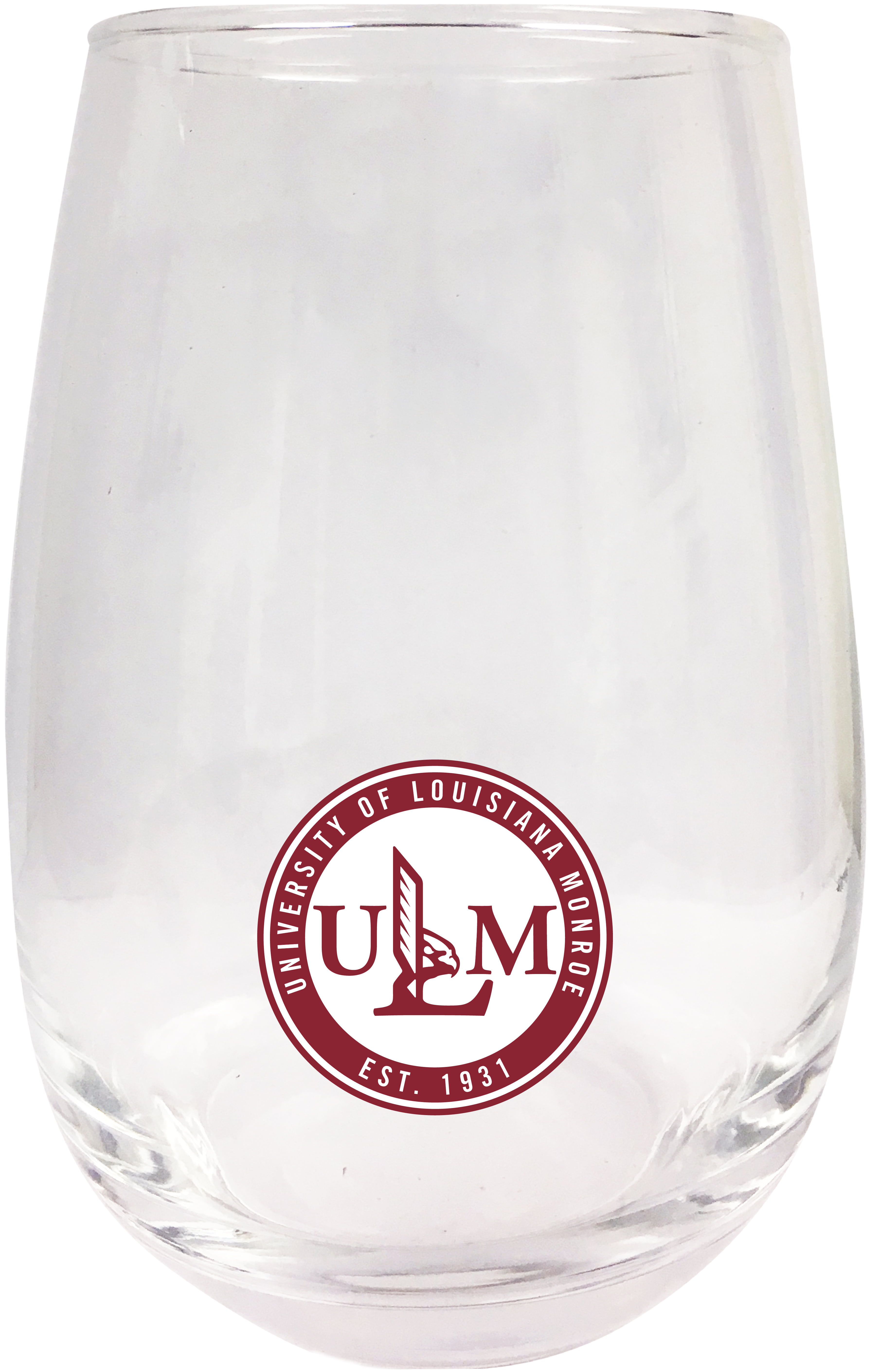 R and R Imports East Central Tigers University Stemless Wine Glass 2-Pack 