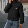 thumbnail image 6 of Fewfanhot Fall Outfits for Women 2025 Sherpa Fleece Half-Zip Pullover Cozy Warm Long Sleeve Sweatshirt Outerwear with Pockets, 6 of 7