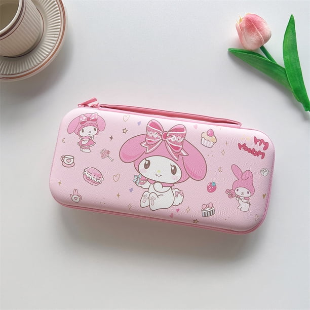 Sac de rangement Portable pour Console de jeu Nitendo Switch NS Oled, étui de protection Sanrio Kuromi cannelle Hello Kitty ours Disney