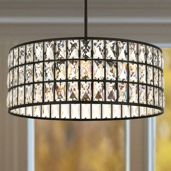 Luxury Glam Pendant, Matte Black, UQL5403