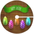 thumbnail image 1 of FMSHPON Easter Tree Skirt Colorful Eggs Bunny Xmas Christmas Tree Skirt Stand Mat for Holiday Party Decoration Indoor Outdoor 48 inches, 1 of 6
