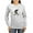Ash Gray, variant on CafePress - PEACE UP Long Sleeve T Shirt - Women's Long Sleeve Graphic Casual T-Shirt